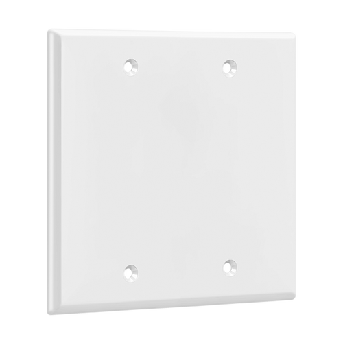 Enerlites 8802-W Blank Wall Plate 2-Gang Wh