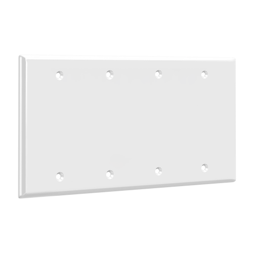 Enerlites 8804-W Blank Wall Plate 4-Gang Wh