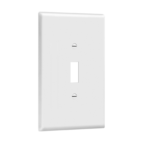 Enerlites 8811O-W Over-Sized 1 G Toggle Switch Plate Wh