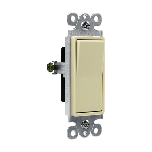 Enerlites 91245-I Commercial Decorator Switch 15A Single Pole 120/277V Iv