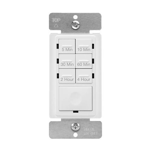 Enerlites HET06-R-W In Wall Counter Down Timer Max 4 Hours Wh