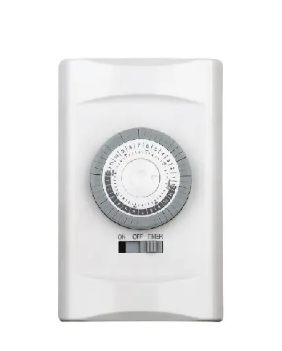HMT01N-W - In Wall Mechnical Timer 24 Hour Wh - Enerlites