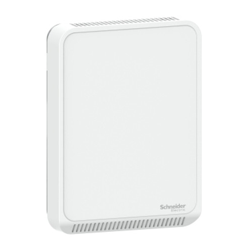 Schneider Electric SLASXCX SpaceLogic SLA Series Air Quality Sensor, CO2, Temperature, Room, Analog Outputs, Matte White Housing