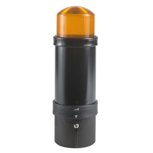 Schneider Electric XVBL8G5 Harmony XVB, Illuminated beacon, plastic, orange, ¯70, flashing, integral flash discharge tube, 10 joule, 120 V AC