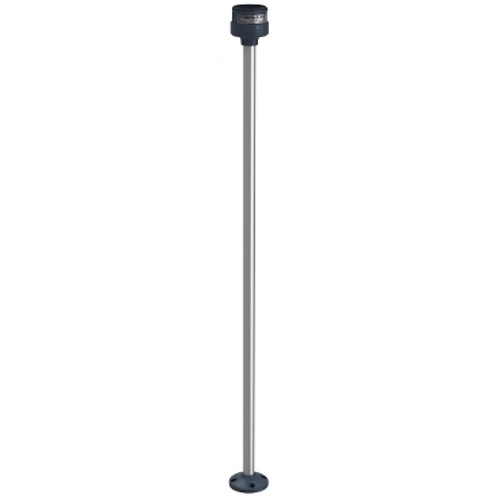Schneider Electric XVUZ800 Harmony XVU, Fixing plate with 800 mm aluminium pole for modular tower lights, black, ¯60
