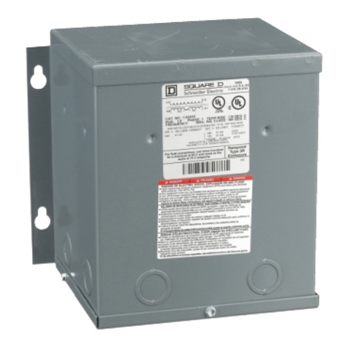 Schneider Electric 1.5S51F Low voltage transformer, encapsulated dry type, 1 phase, 1.5kVA, 600V primary, 120/240V secondary, Type 3R