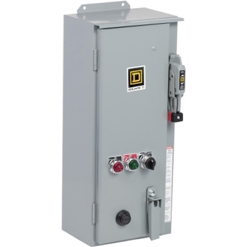 Schneider Electric 8539SDASP6 NEMA Combination Starter, Type S, HHL electronic motor circuit protector, Size 2, 45A, 3 phase, 120 VAC coil, NEMA 12
