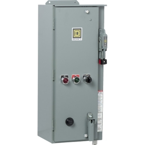 Schneider Electric 8539SDASP5 NEMA Combination Starter, Type S, HHL electronic motor circuit protector, Size 2, 45A, 3 phase, 120 VAC coil, NEMA 12