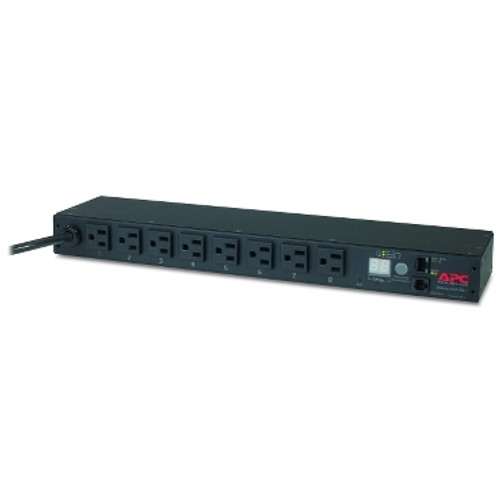 Schneider Electric AP7801B Rack PDU, Metered, 1U, 20A, 120V, (8) 5-20