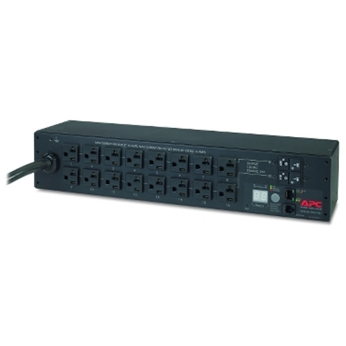 Schneider Electric AP7802B Rack PDU, Metered, 2U, 30A, 120V, (16) 5-20