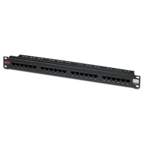 Schneider Electric CAT6PNL-24 APC CAT 6 Patch Panel, 24 port RJ45 to 110 568 A/B color coded