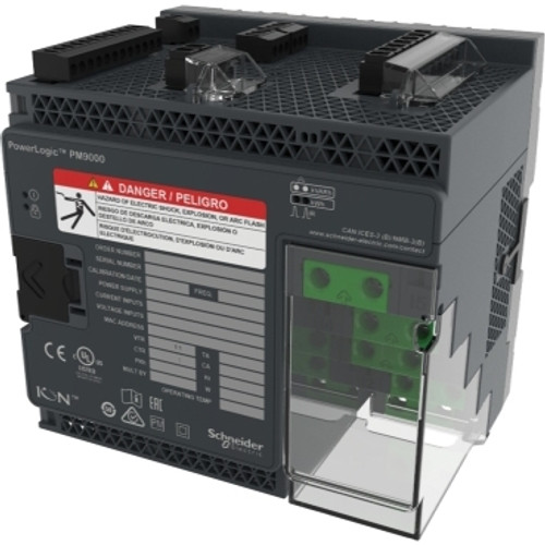 Schneider Electric METSEION92130 PowerLogicª ION9000 meter, LVDC, DIN mount, no display, HW kit