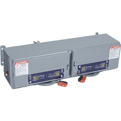 Schneider Electric QMB222TW Fuse switch disconnector, QMB Fusible Panelboards, 240V AC, max 60A rating, 2 pole, twin switch unit