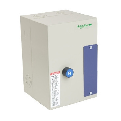 LE1D183A62OG70 Schneider Electric LE1D183A62OG70 IEC Starter, TeSys LE1, full voltage non reversing, unfused, 18A, 5HP at 460VAC, 120VAC 50/60Hz coil, NEMA 1
