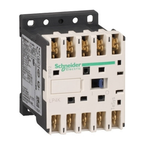 LP4K090087BW3 Schneider Electric LP4K090087BW3 Contactor, TeSys Micra, 4P, 2 NO 2 NC, AC-1, lt or eq to 440V, 20A, 24VDC coil