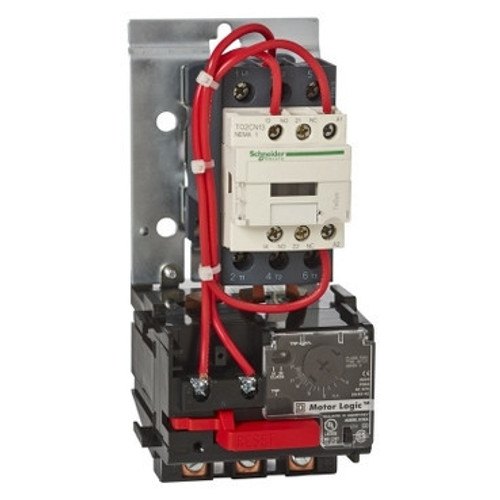 T36AN13G7 Schneider Electric T36AN13G7 Motor Starter, TeSys NEMA, nonreversing, Size 00, 9A, 3 pole, HP rated, Motor Logic SSOLR, 120 VAC 60 Hz coil, open