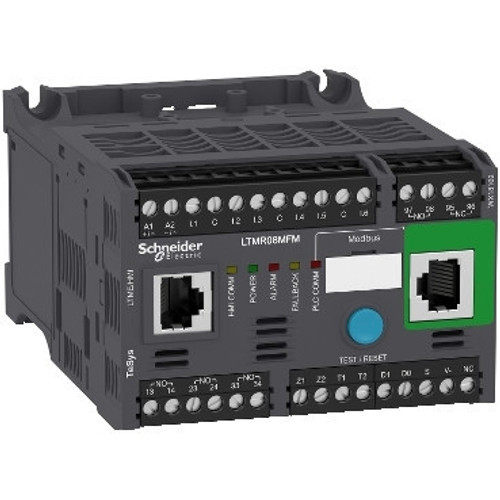 LTMR08MFM Schneider Electric LTMR08MFM Motor Management, TeSys T, motor controller, Modbus, 6 logic inputs, 3 relay logic outputs, 0.4 to 8A, 100 to 240 VAC