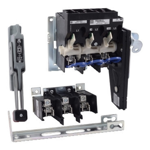 9422ATCF331 Schneider Electric 9422ATCF331 Operating mechanism, flange mounted, variable depth, 30A, 600 V, fuseholder, switch mechanism, 6 inch handle, NEMA 4