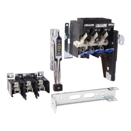 9422ATDF602 Schneider Electric 9422ATDF602 Operating mechanism, flange mounted, variable depth, 30A, 600V, fuseholder, switch mechanism, 6 inch handle, NEMA 4X