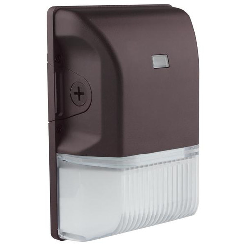 Satco 65-748 LED Small Wall Pack; 20W; CCT Selectable 3K/4K/5K; Bronze Finish; 100-277V