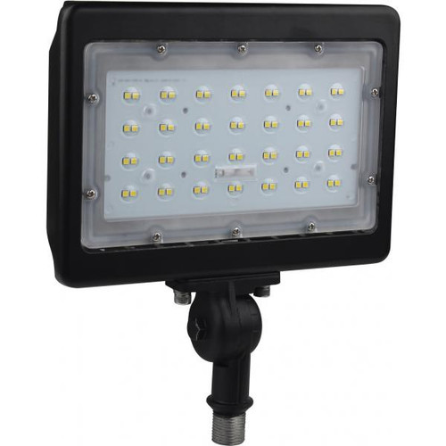 Satco 65/538R1 LED Large Flood Light; 50W; 4000K; Bronze Finish; 100V-277V; Dimmable