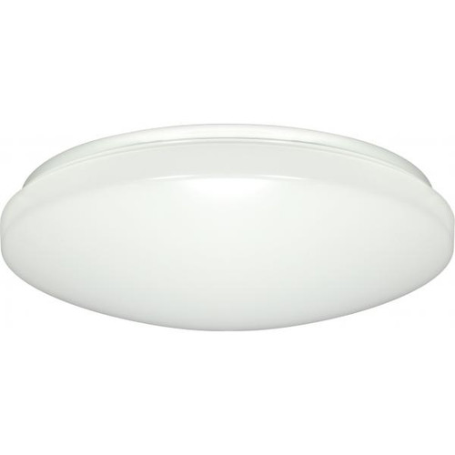 Satco 62-798 14 in.; Flush Mounted LED Light; Fixture; White Finish; 50 Percent Dimming; 120-277V