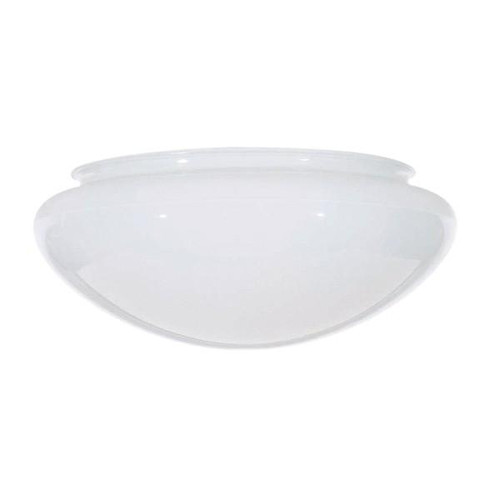 Satco 50-329 6 in.; Mushroom Glass Shade; 7-1/2 in.; Diameter; 5-7/8 in.; Fitter; 3-5/8 in.; Height; Sprayed Inside White