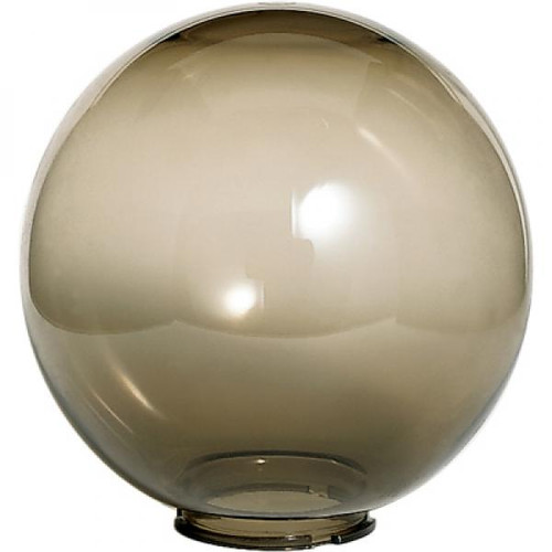 Satco 50-780 Smoke Acrylic Globe; 10 in.; Diameter; 4 in.; Fitter