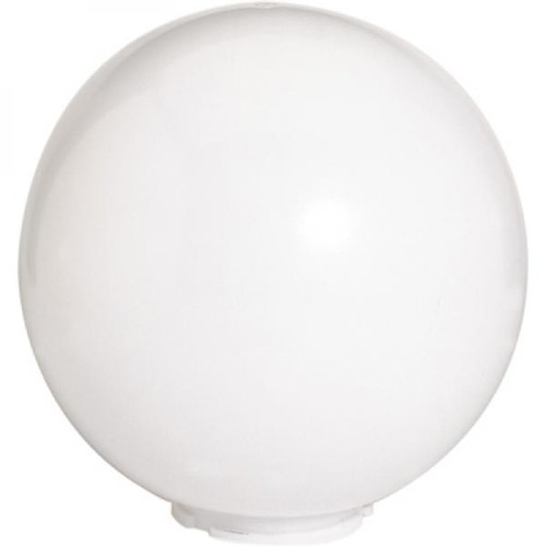 Satco 50-787 White Acrylic Globe; 16 in.; Diameter; 5-1/4 in.; Fitter