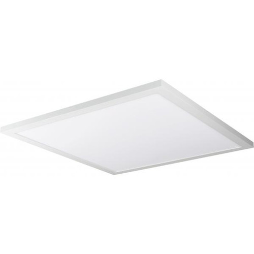 Satco 62-1153 45W; 24 in.; x 24 in.; Surface Mount LED Fixture; 5000K; 80 CRI; Low Profile; White Finish; 120/277V