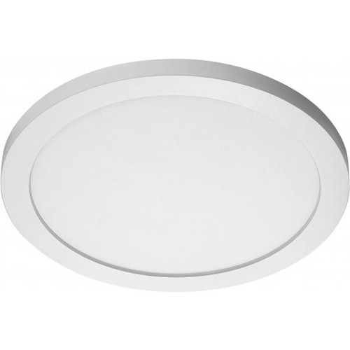 Satco 62-1191 26W; 15 in.; Flush Mount LED Fixture; 3000K; Round Shape; White Finish; 120/277V