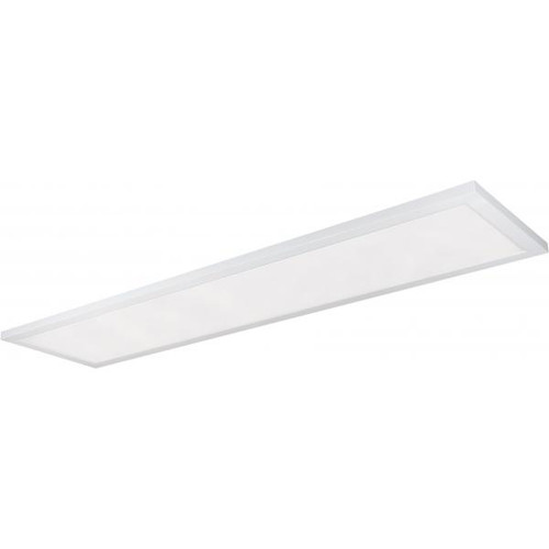 Satco 62-1254 45W; 12 in.; x 48 in.; Surface Mount LED Fixture; 4000K; 90 CRI; Low Profile; White Finish; 120/277V