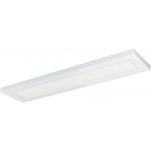 Satco 62-1255 22W; 5 in.; x 24 in.; Surface Mount LED Fixture; 4000K; 90 CRI; Low Profile; White Finish; 120/277V