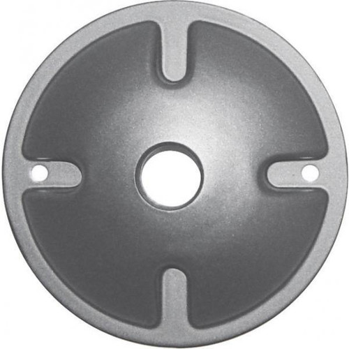Satco 60-673 1-Light Die Cast Mounting Plate; Light; Gray Satco 60-673 1-Light Die Cast Mounting Plate; Light; Gray