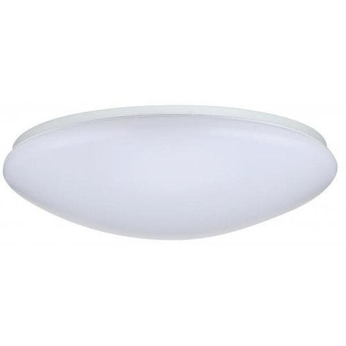 Satco 62-1219 19 inch; Flush Mounted LED Fixture; CCT Selectable; Round; White Acrylic; with Sensor