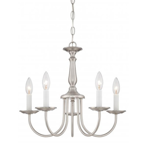 Satco 60-1298 5 Light; 18 in.; Chandelier; with Candlesticks