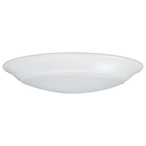 Satco 62-1661 7 inch; LED Disk Light; 5000K; 6 Unit Contractor Pack; White Finish