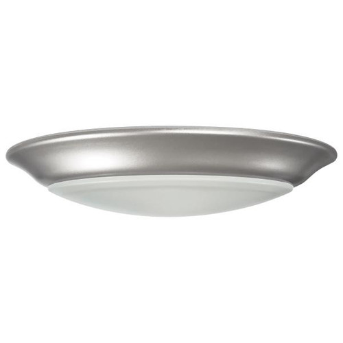 Satco 62-1662 7 inch; LED Disk Light; 3000K; 6 Unit Contractor Pack; Brushed Nickel Finish