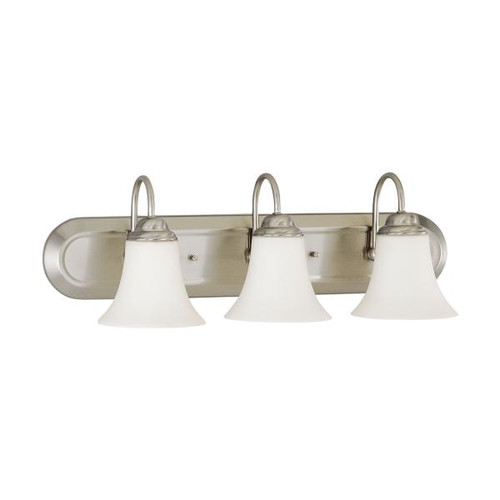 Satco 60-1834 Dupont; 3 Light; Vanity with Satin White Glass