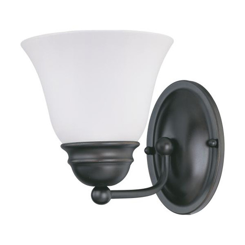 Satco 60-3165 Empire; 1 Light; 7 in.; Vanity with Frosted White Glass