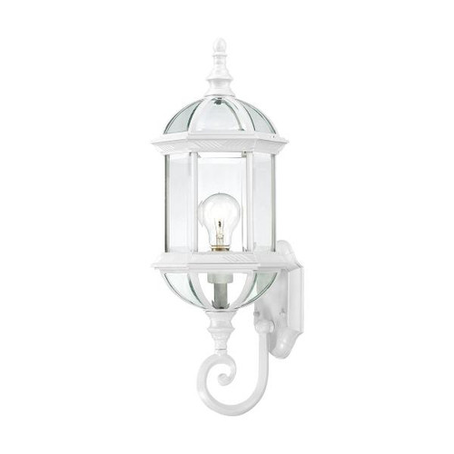 Satco 60-4971 Boxwood; 1 Light; 22 in.; Outdoor Wall with Clear Beveled Glass