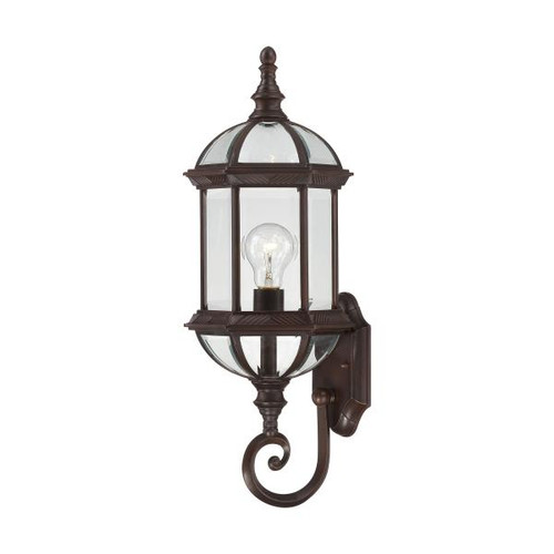 Satco 60-4972 Boxwood; 1 Light; 22 in.; Outdoor Wall with Clear Beveled Glass