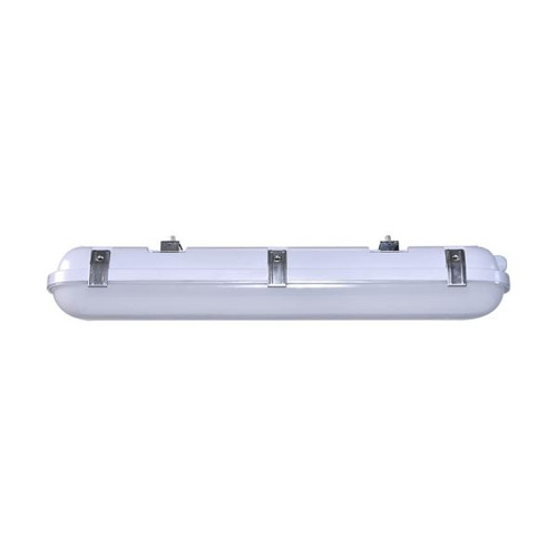 Satco 65-820 2 Foot; 20 Watt; Vapor Tight Linear Fixture; CCT Selectable; IP65 and IK08 Rated; 0-10V Dimming