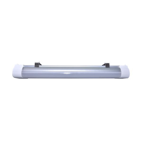 Satco 65-832 2 Foot; 20 Watt; LED Tri-Proof Linear Fixture with Integrated Microwave Sensor; CCT Selectable; IP65 and IK08 Rated