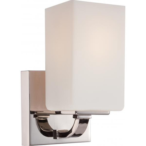 Satco 60-5181 Vista; 1 Light; Vanity Fixture with Etched Opal Glass