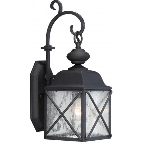 Satco 60-5621 Wingate; 1 light; 6 in.; Outdoor Wall Fixture with Clear Seed Glass