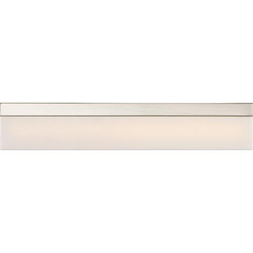 Satco 62-1328 Jackson; LED Medium Vanity; Brushed Nickel Finish with White Acrylic