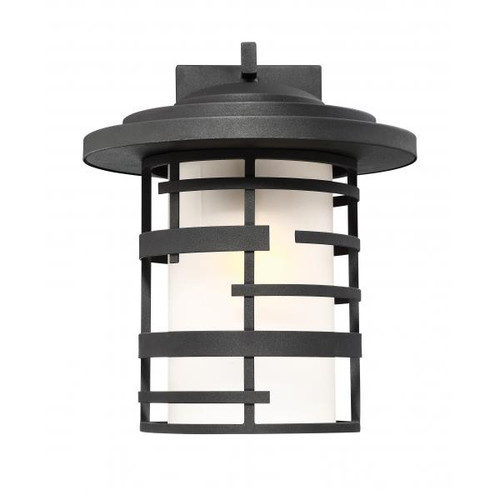 Satco 60-6403 Lansing; 1 Light; 14 in.; Outdoor Wall Lantern with Etched Glass