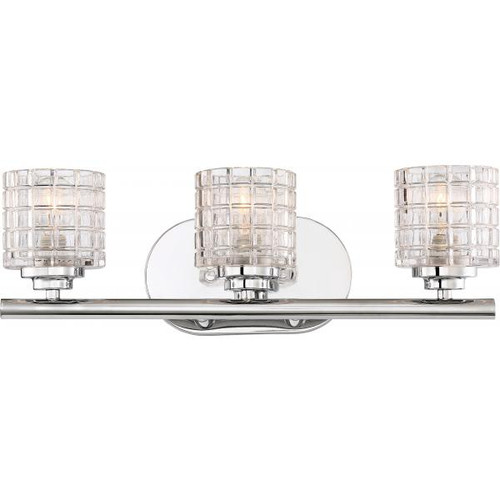 Satco 60-6443 Votive; 3 Light; Vanity with Clear Glass