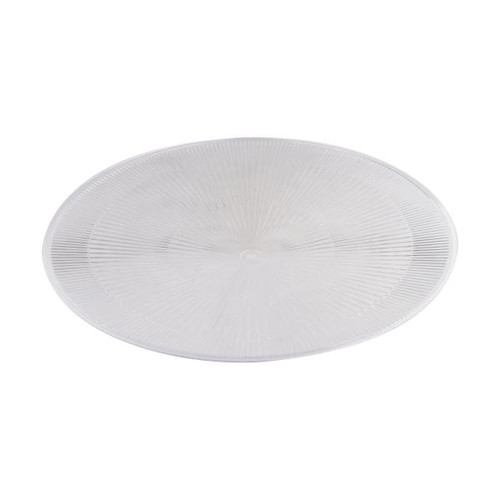 Satco 65-800 Add-On Bottom Diffuser for 200W & 240W Gen 2 UFO LED High Bay Fixtures. Note, must be used in conjunction with 65-799 (PC Shade)